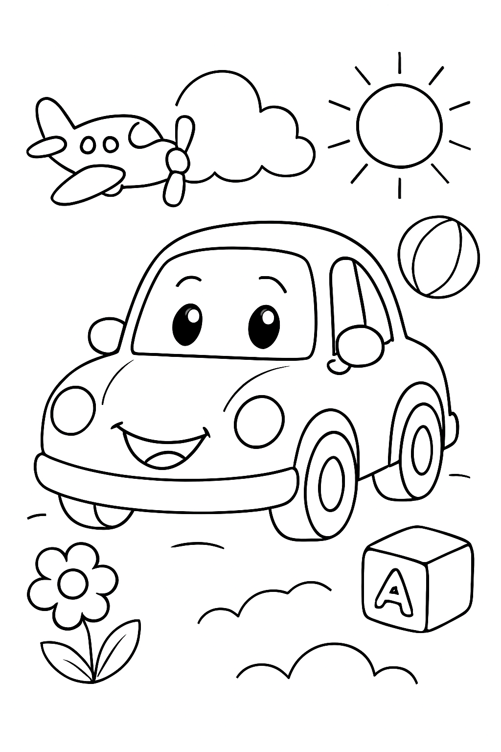 Veículos para colorir 07