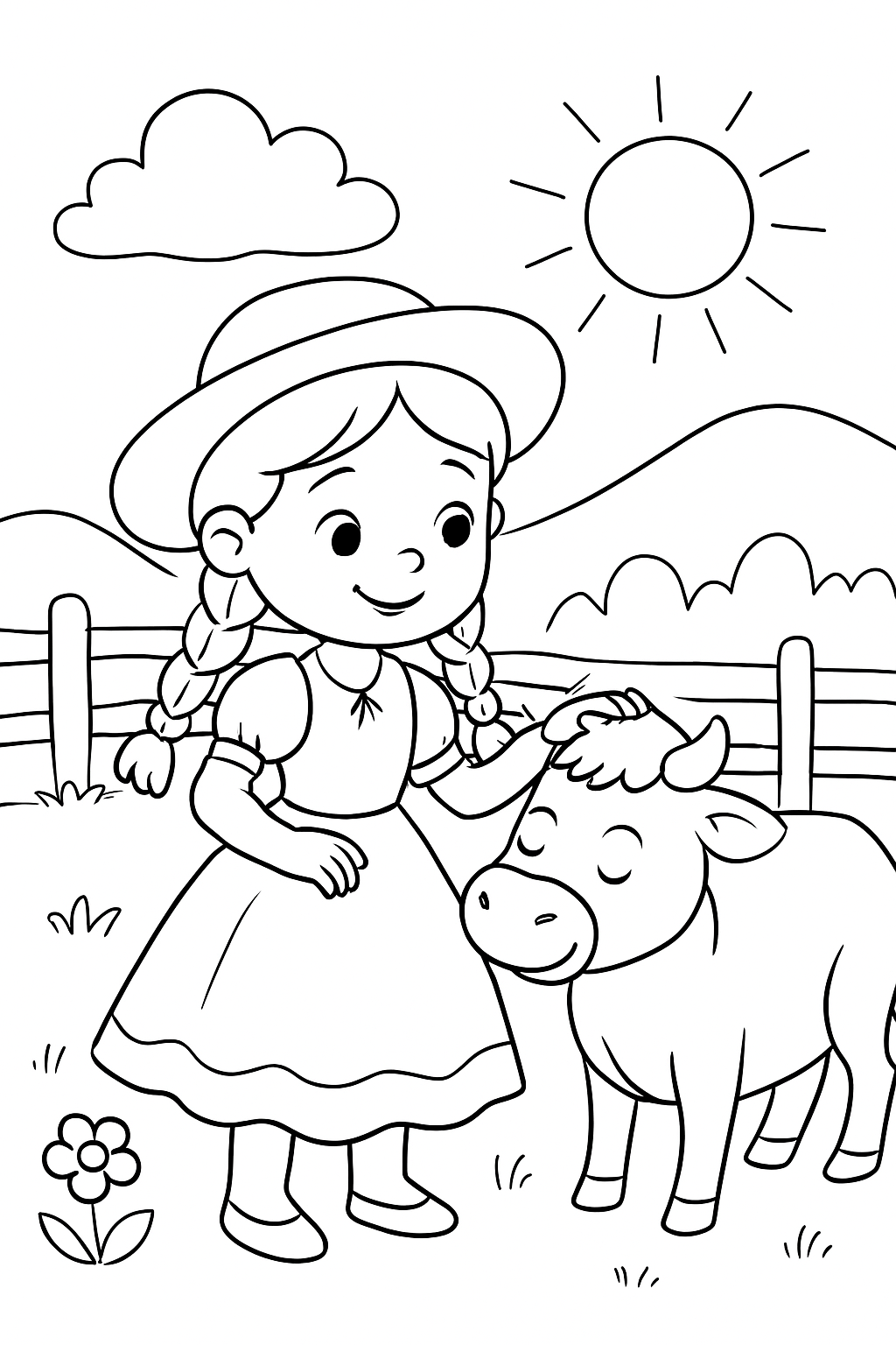 Boiadeirinha para colorir 05