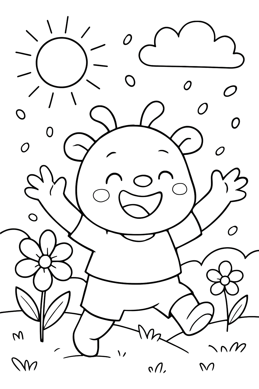 Bolo para colorir 09