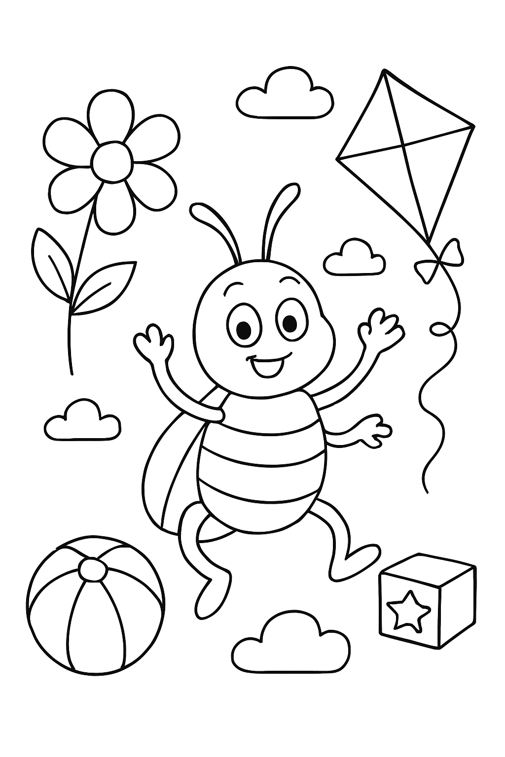Barata para colorir 07