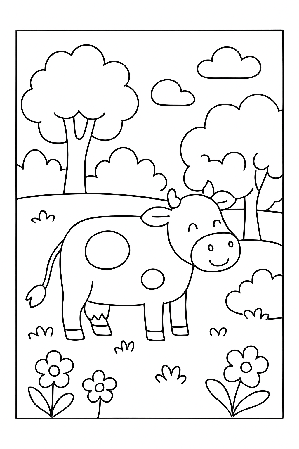 Boi para colorir 13