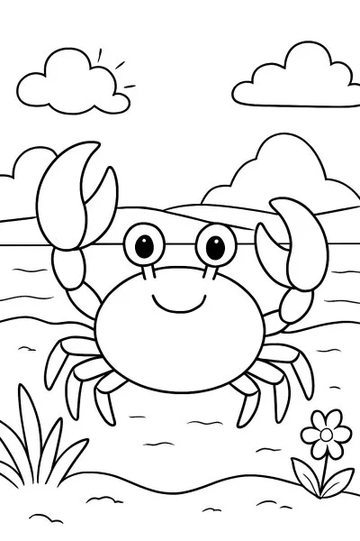 Caranguejo para colorir 08
