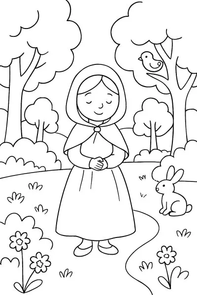 Branca de Neve para colorir 13