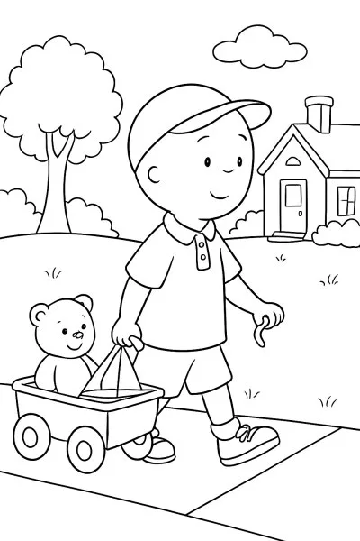 Caillou para colorir 11
