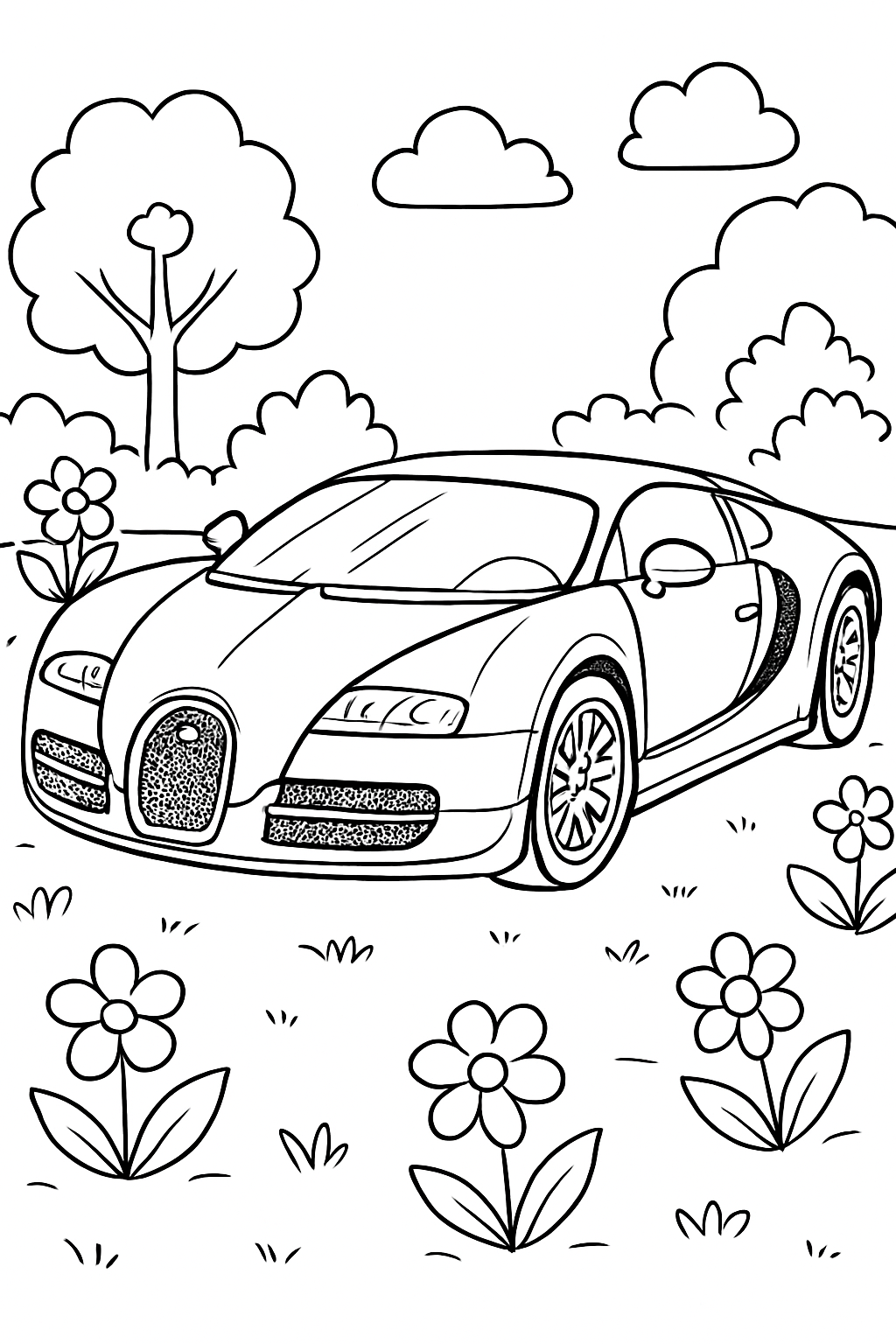 Bugatti para colorir 12