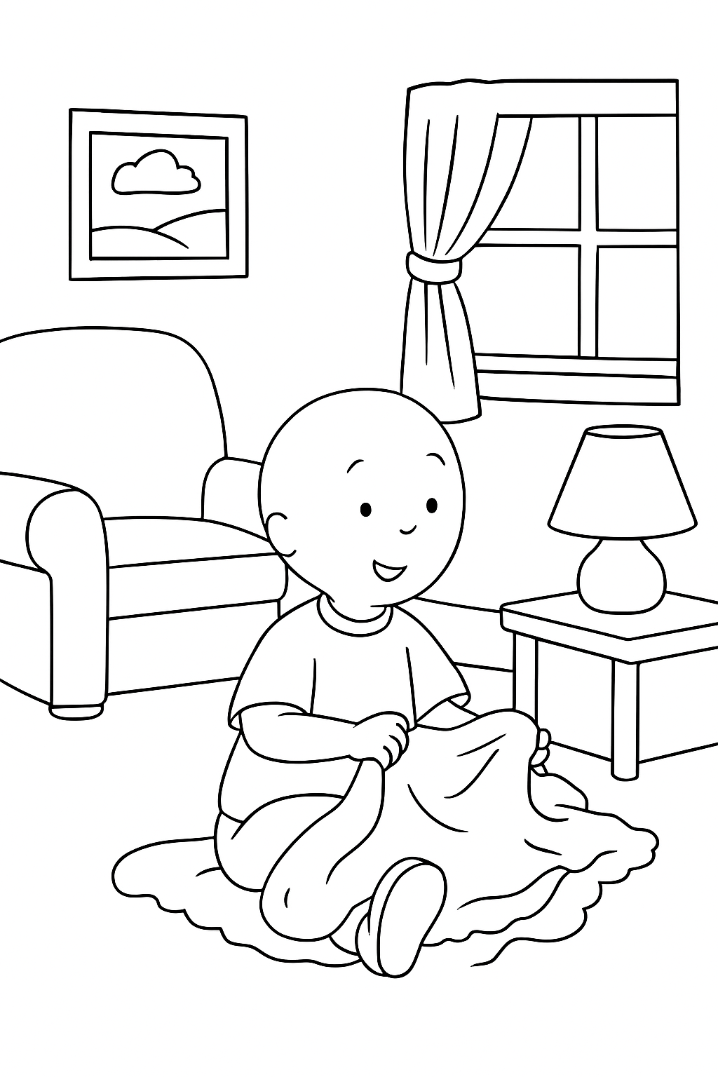 Caillou para colorir 04