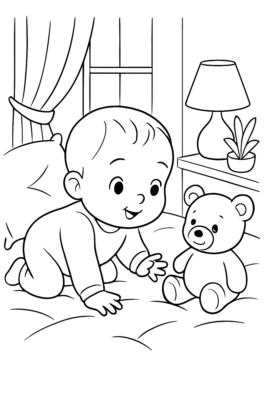Bebê para colorir 15