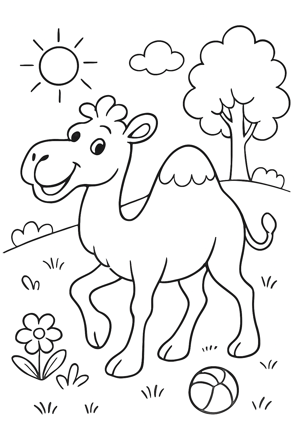 Camelo para colorir 14