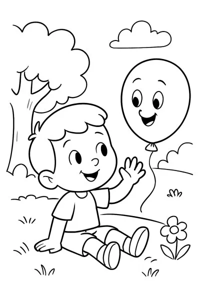 Balão para colorir 05