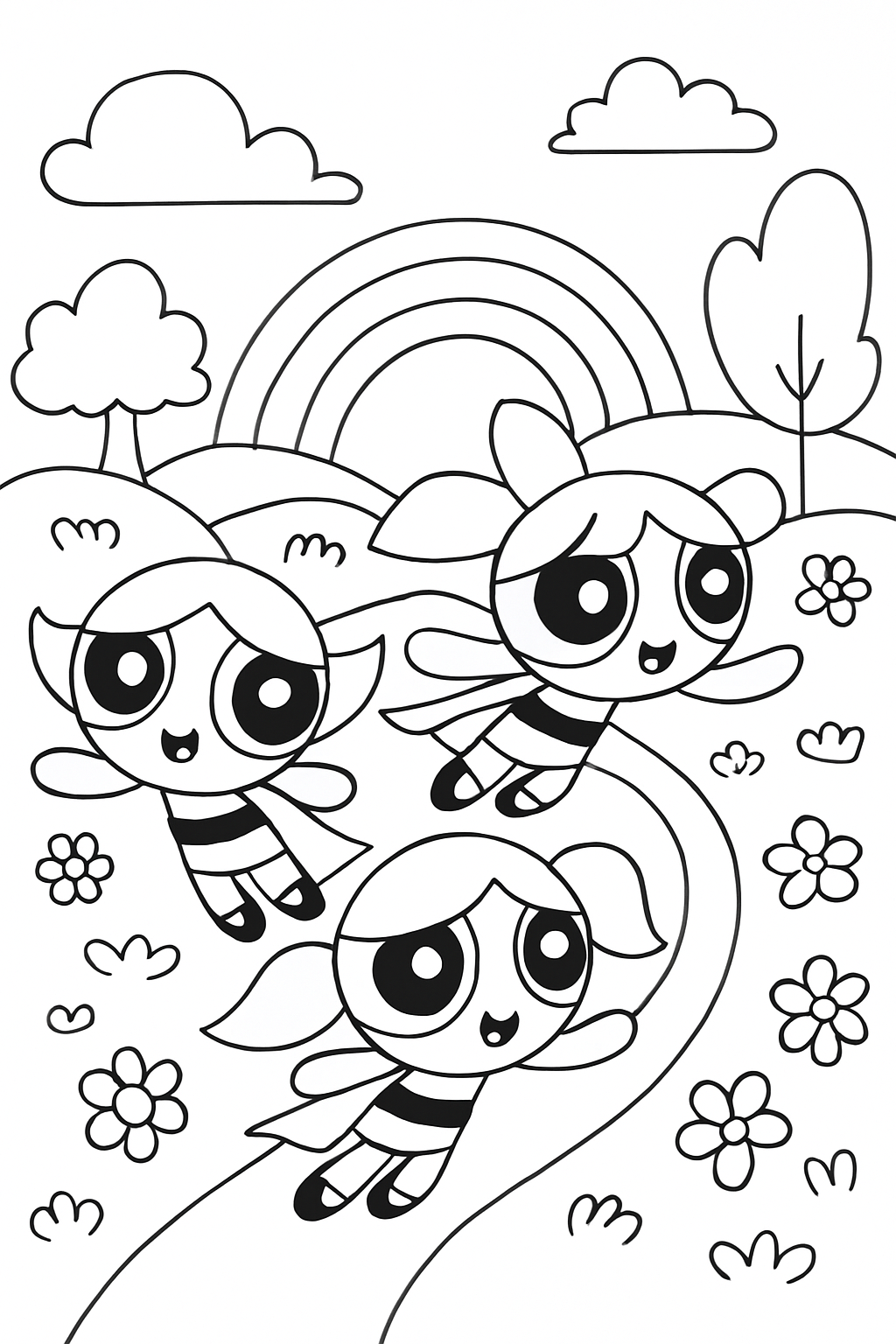 As Meninas Super-Poderosas para colorir 10