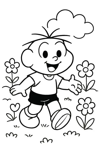 Cebolinha para colorir 01