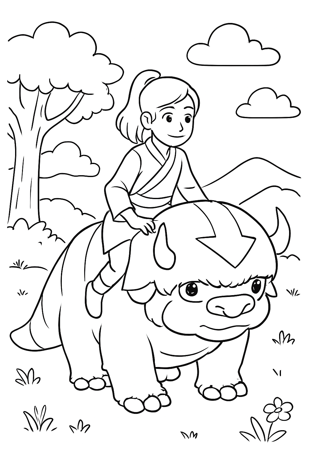 Avatar para colorir 11