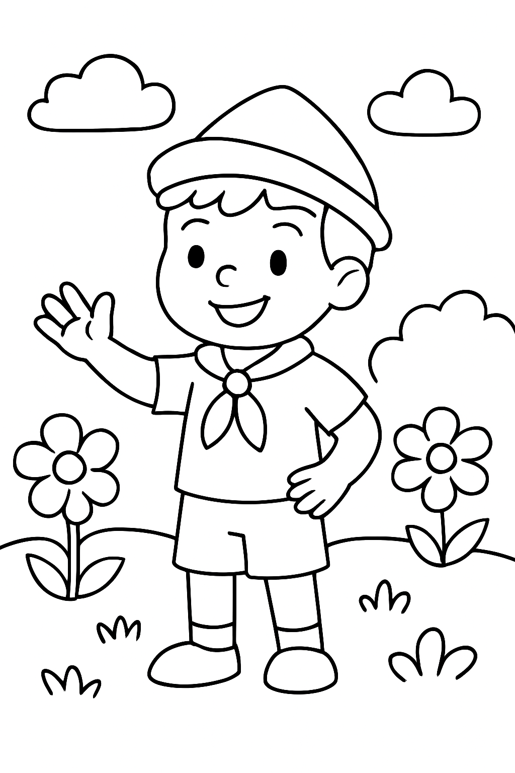 Bandeirinha para colorir 01