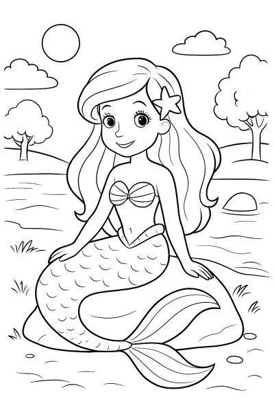 Ariel para colorir 08