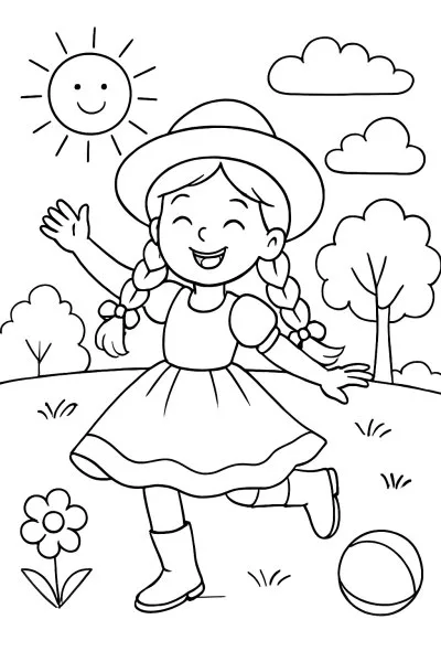 Boiadeirinha para colorir 14