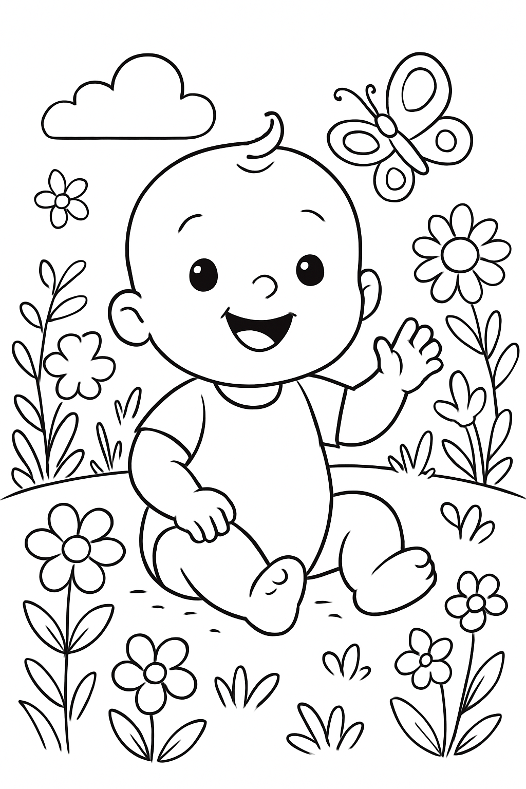 Bebê para colorir 12