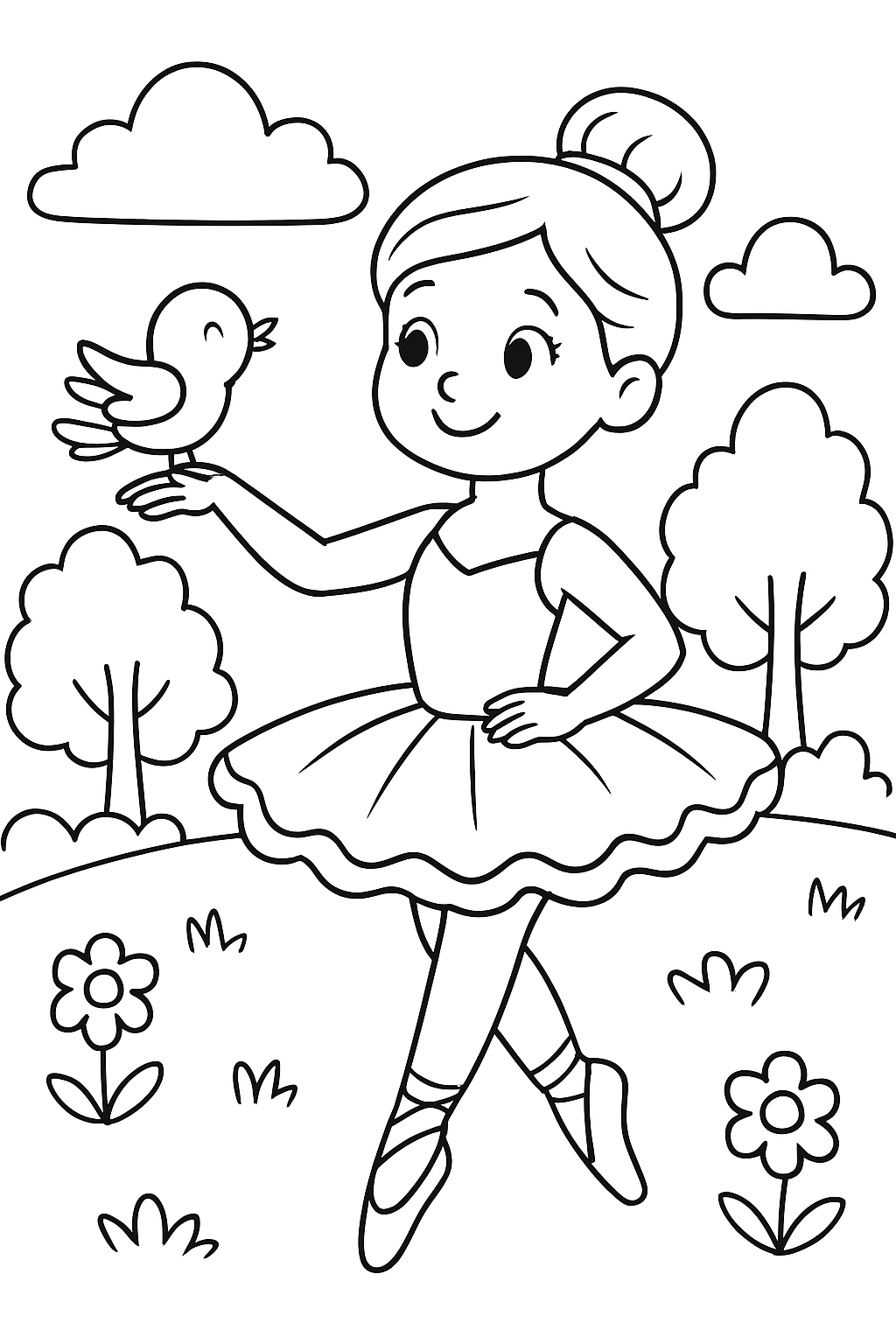 Ballerina Capuccina para colorir 05
