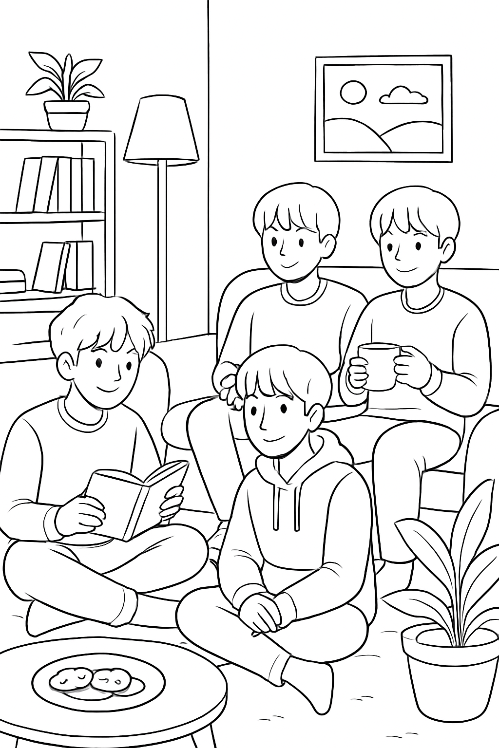 BTS para colorir 15