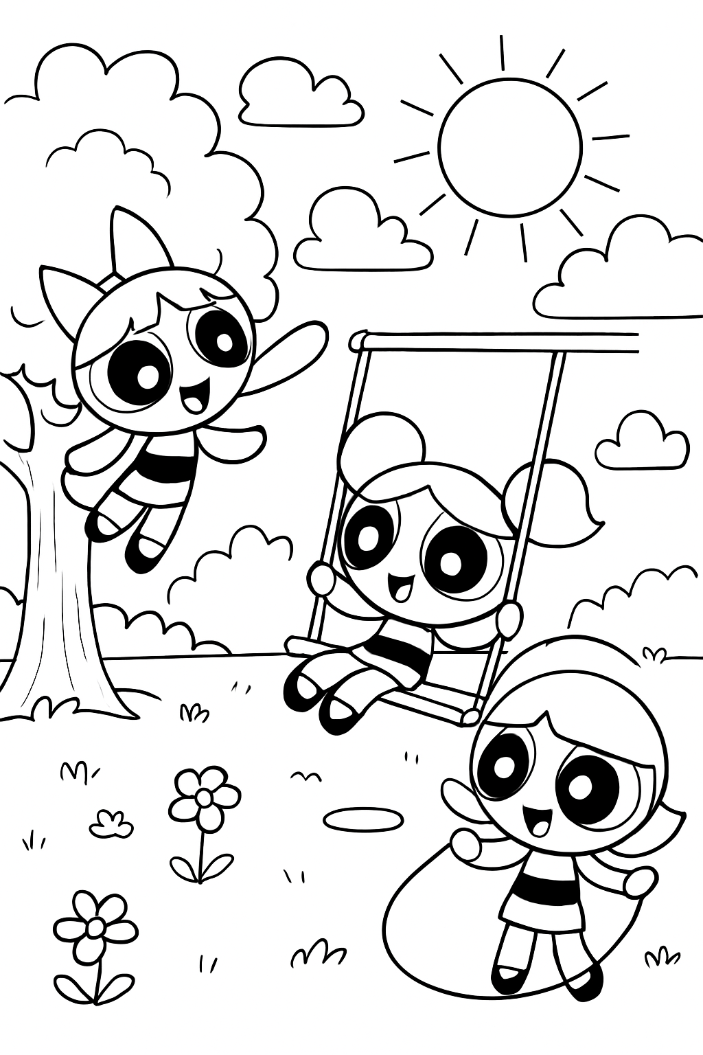 As Meninas Superpoderosas para colorir 03