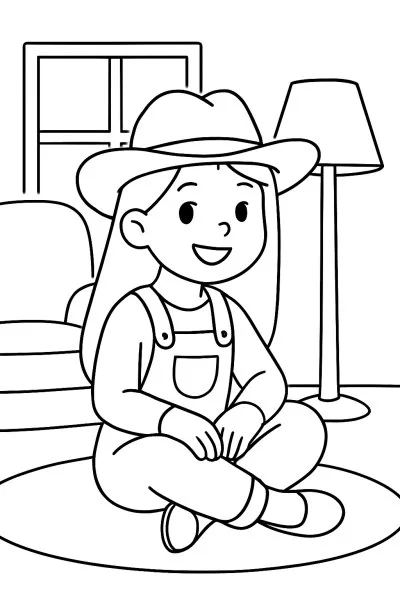 Ana Castela para colorir 04