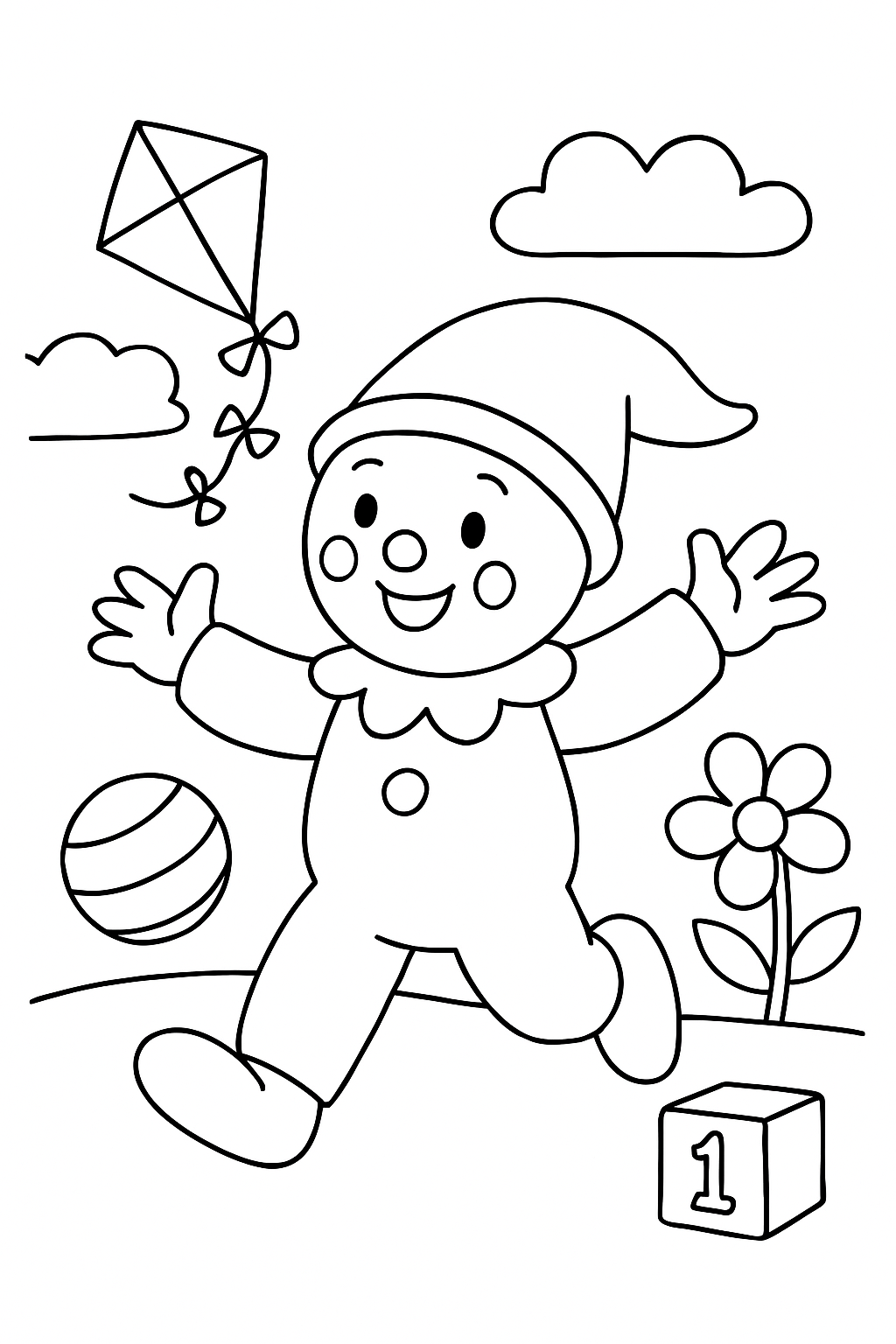 Bolo para colorir 07