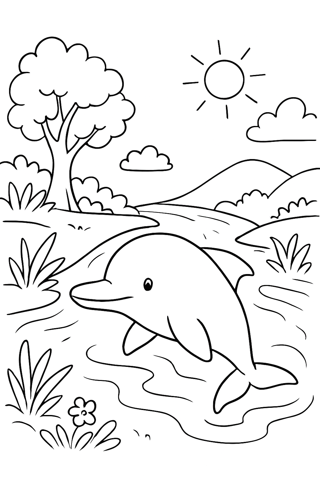 Boto-Cor-De-Rosa para colorir 11