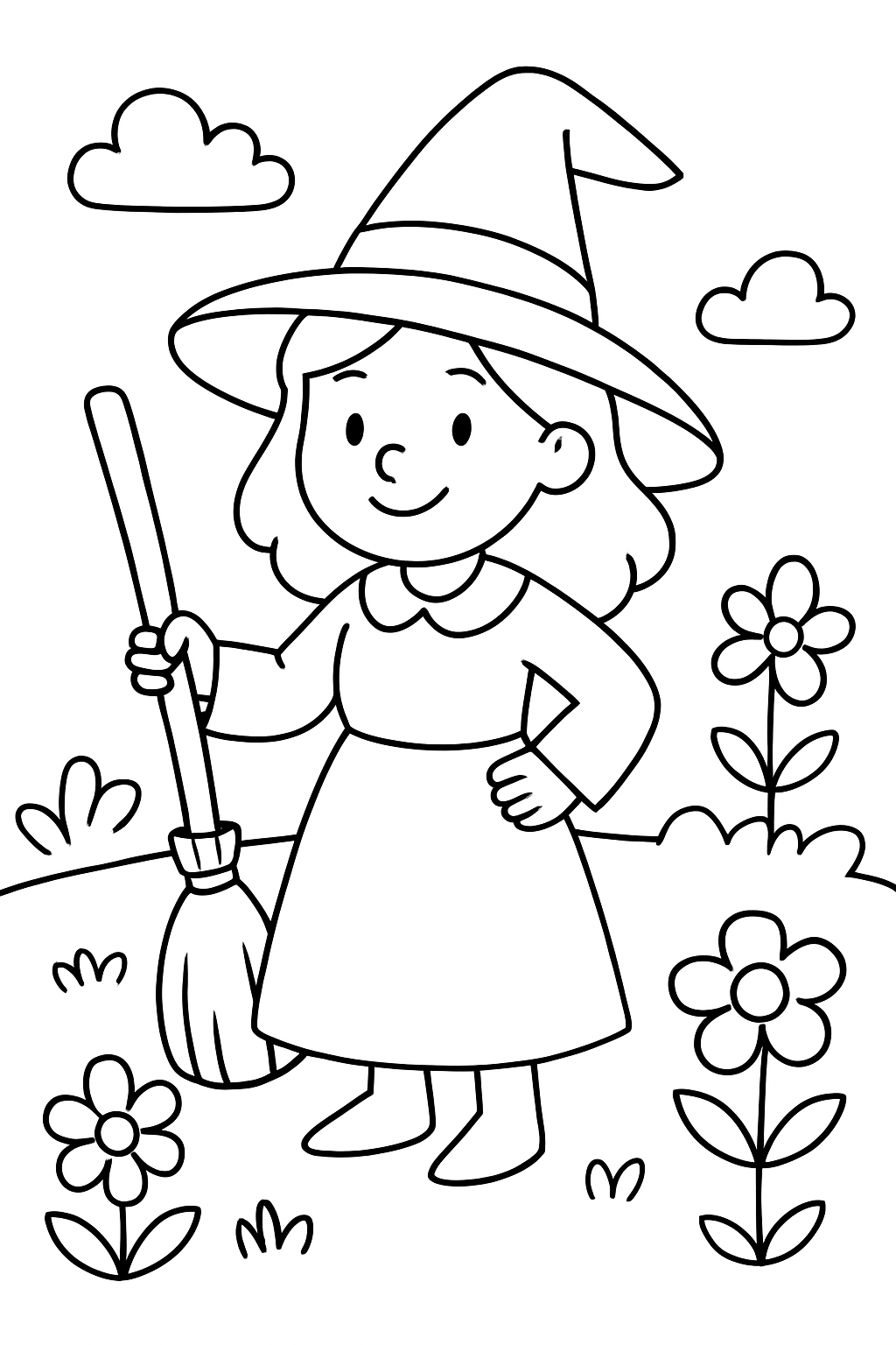 Bruxas para colorir 01
