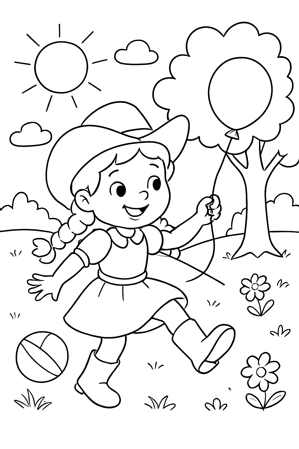 Boiadeirinha para colorir 03