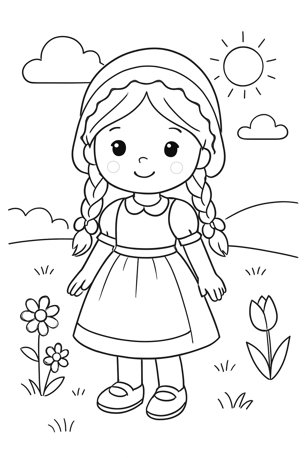 Bonecas para colorir 08