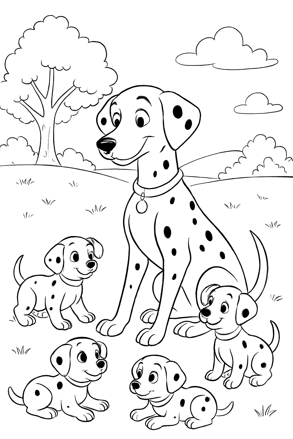 101 Dálmatas para colorir 08