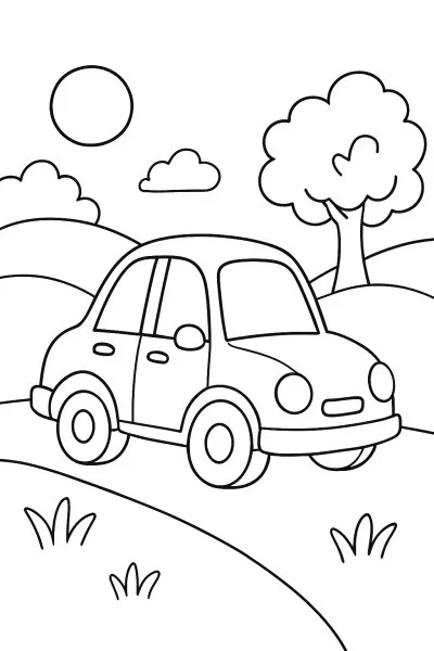 Veículos para colorir 04