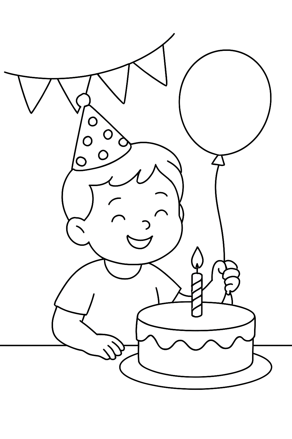 Aniversário para colorir 04