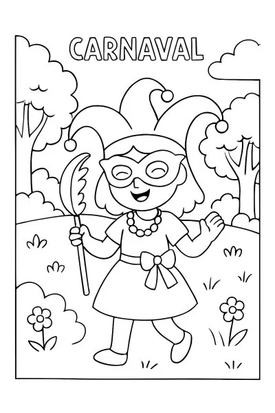 Carnaval para colorir 13