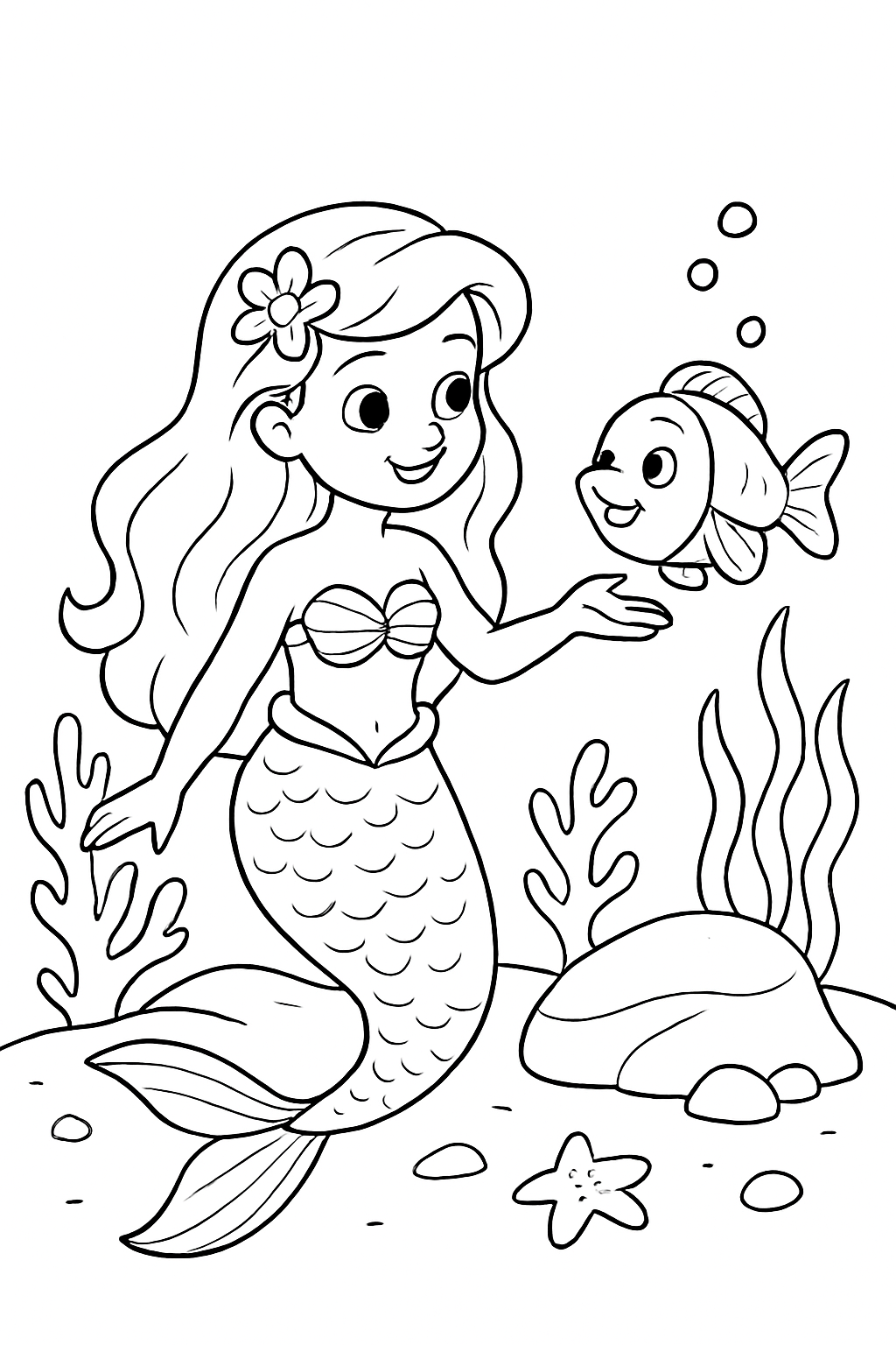 Ariel para colorir 05
