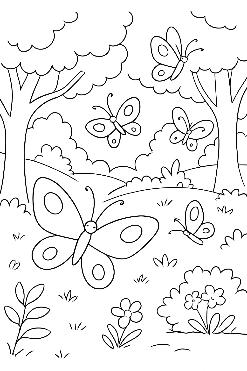 Borboletas para colorir 02