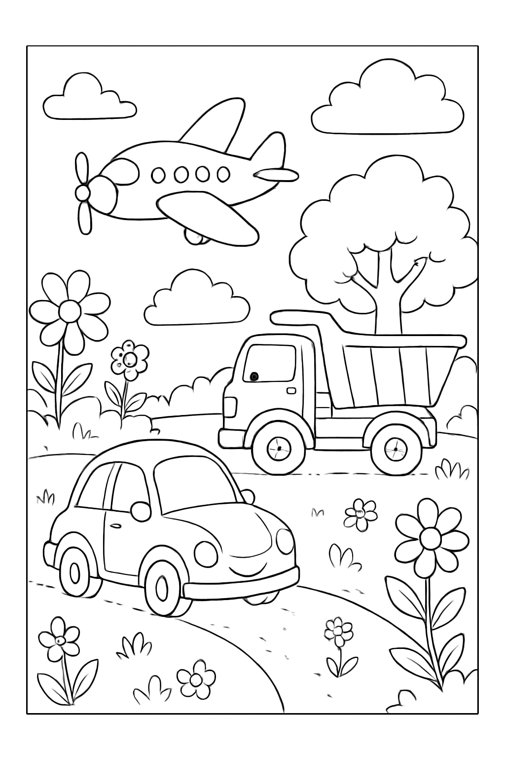 Veículos para colorir 12