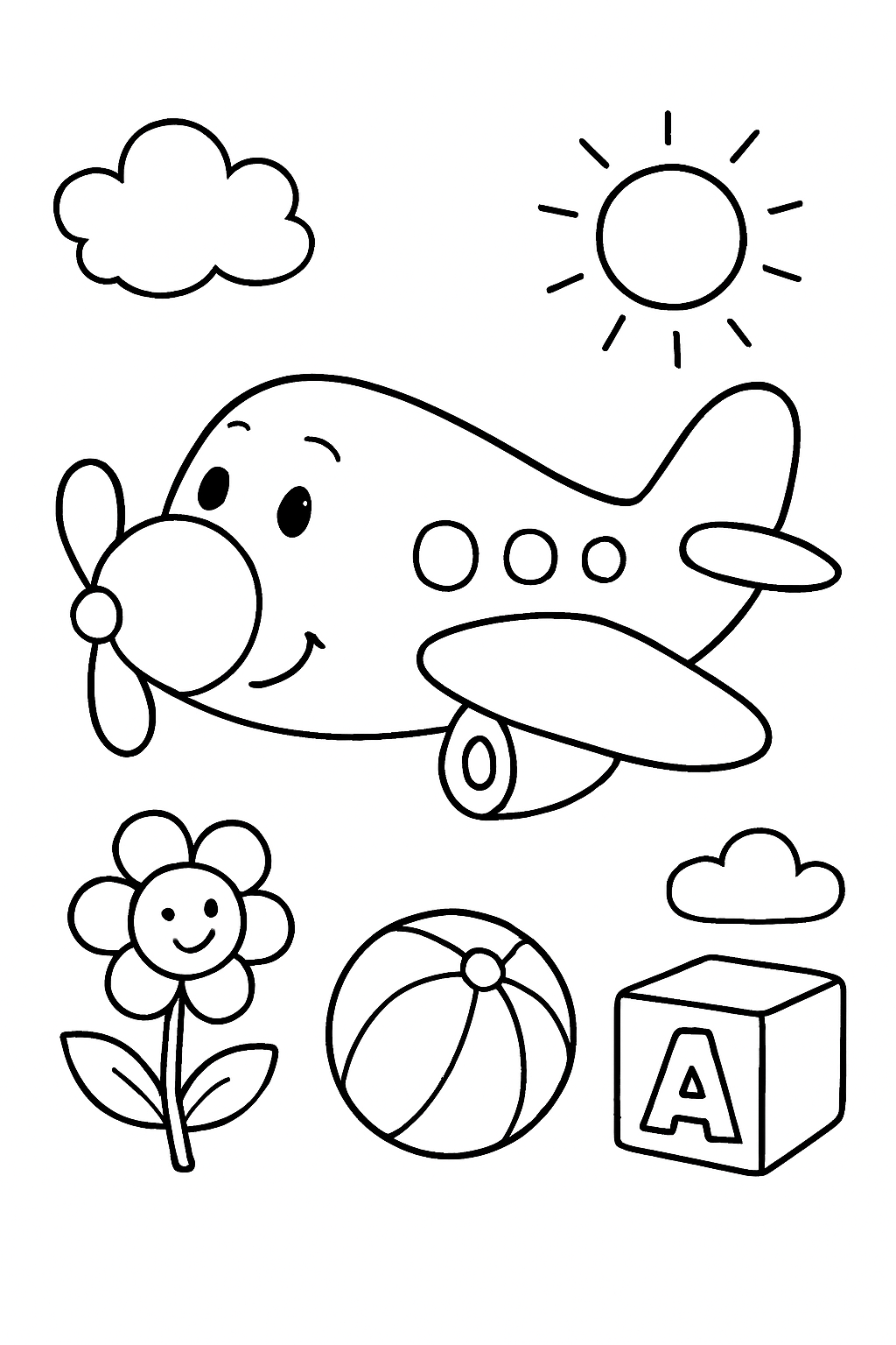 Aviões para colorir 07