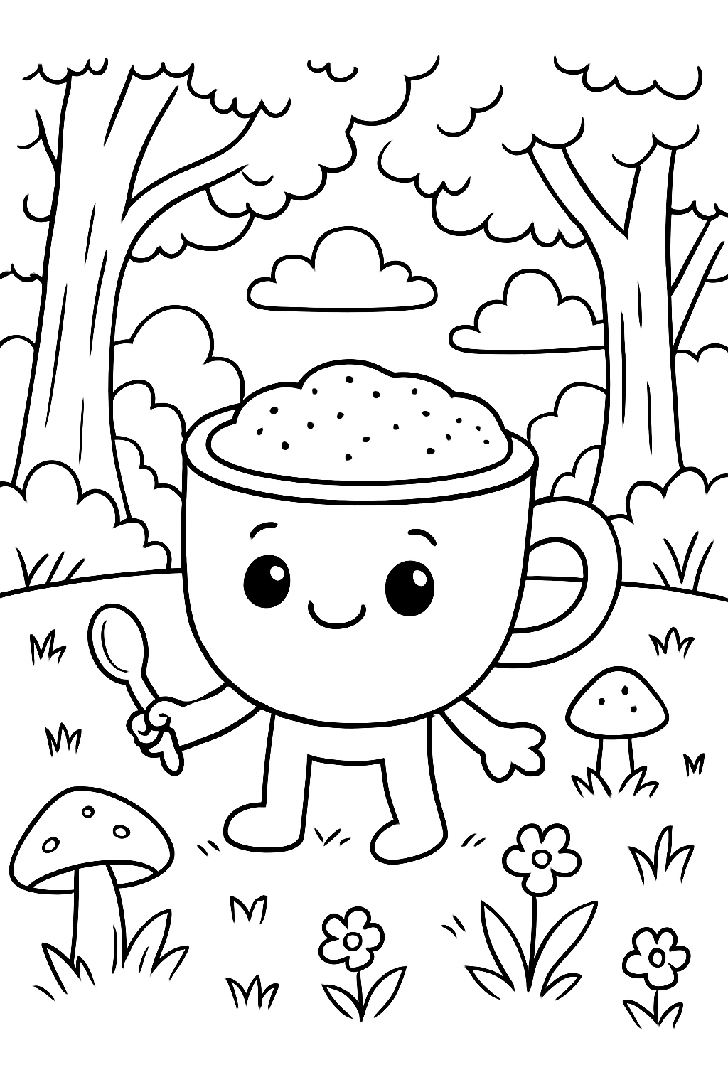 Capuccino Assassino para colorir 02