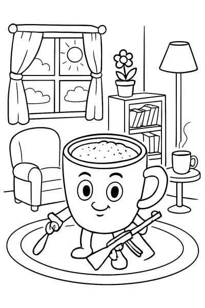 Capuccino Assassino para colorir 15