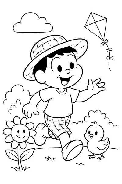 Chico Bento para colorir 07