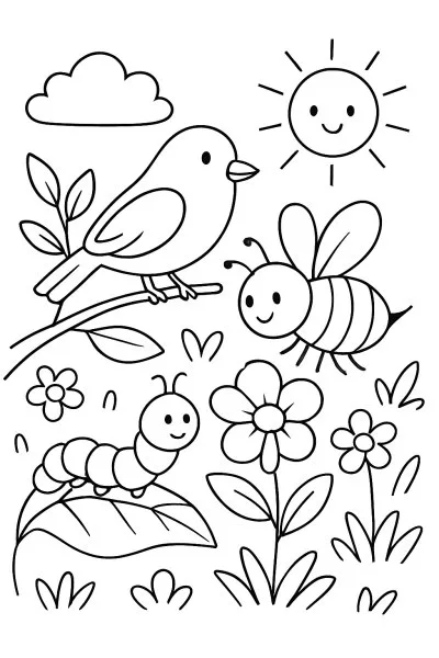 Cadeia Alimentar para colorir 12