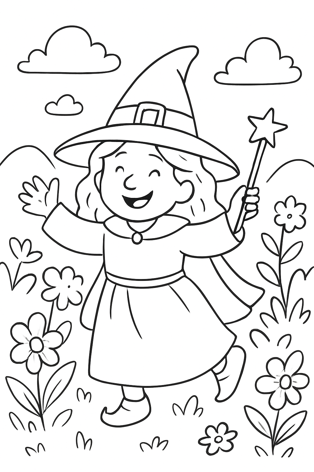 Bruxas para colorir 12