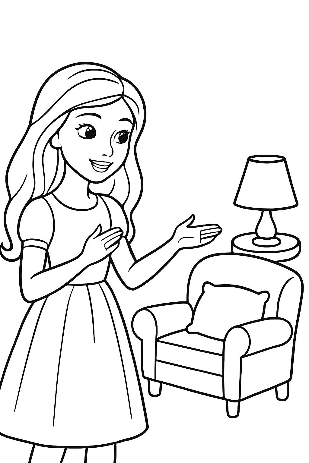 Barbie para colorir 04