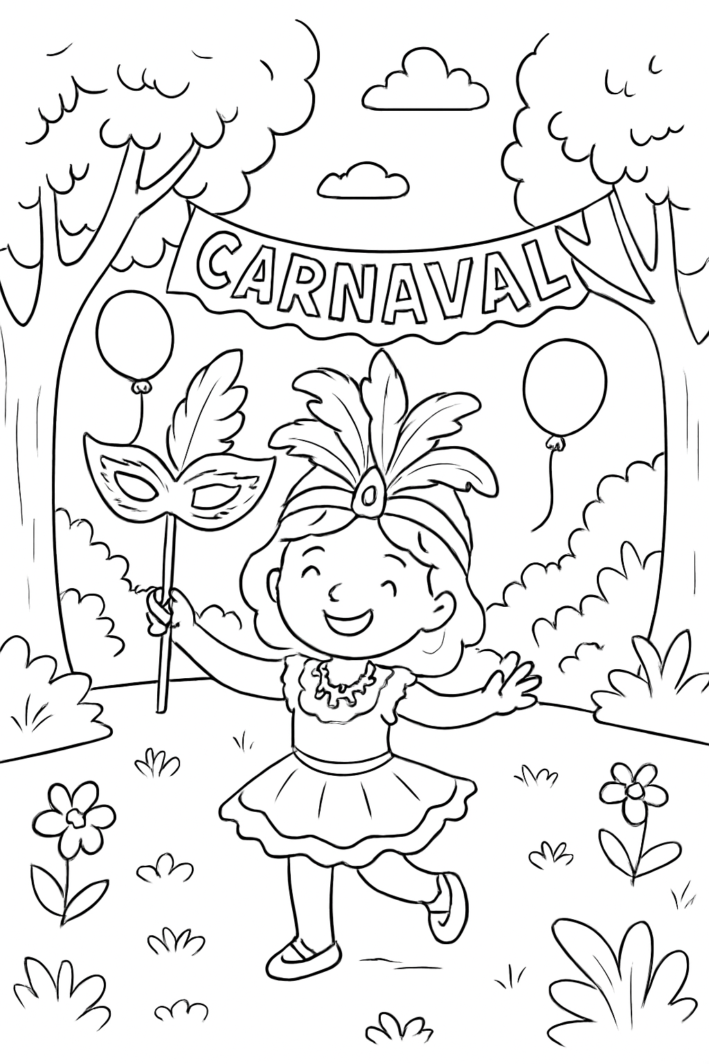 Carnaval para colorir 02