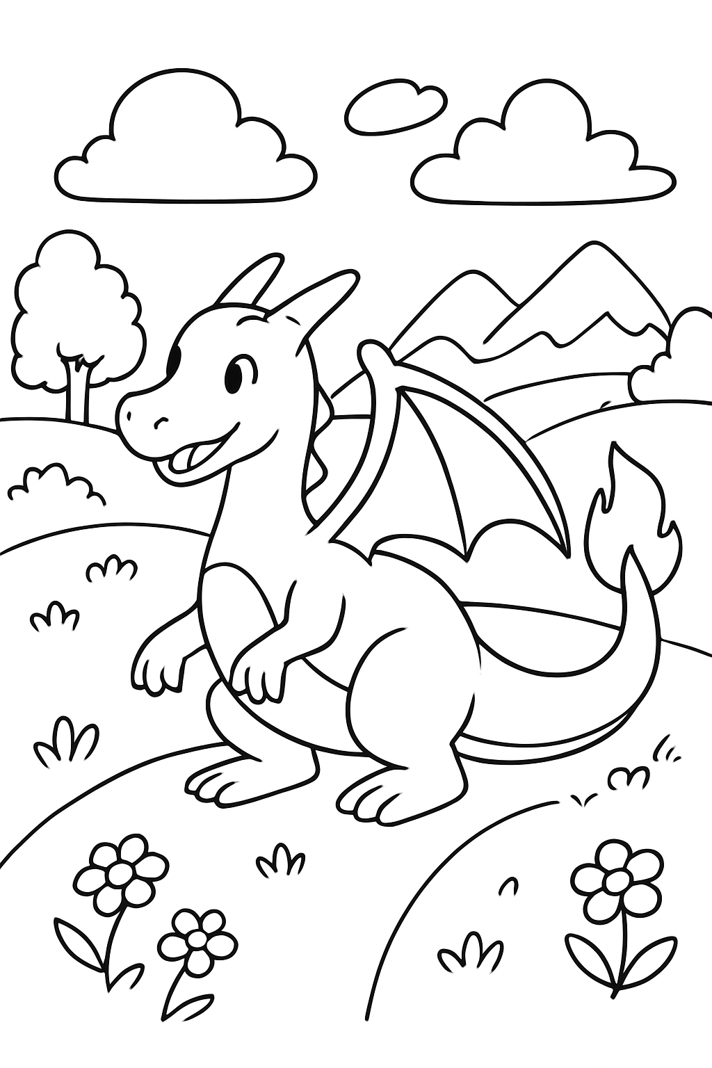 Charizard para colorir 10