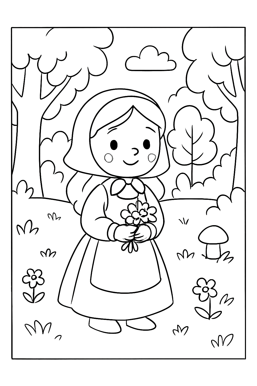 Bonecas para colorir 02