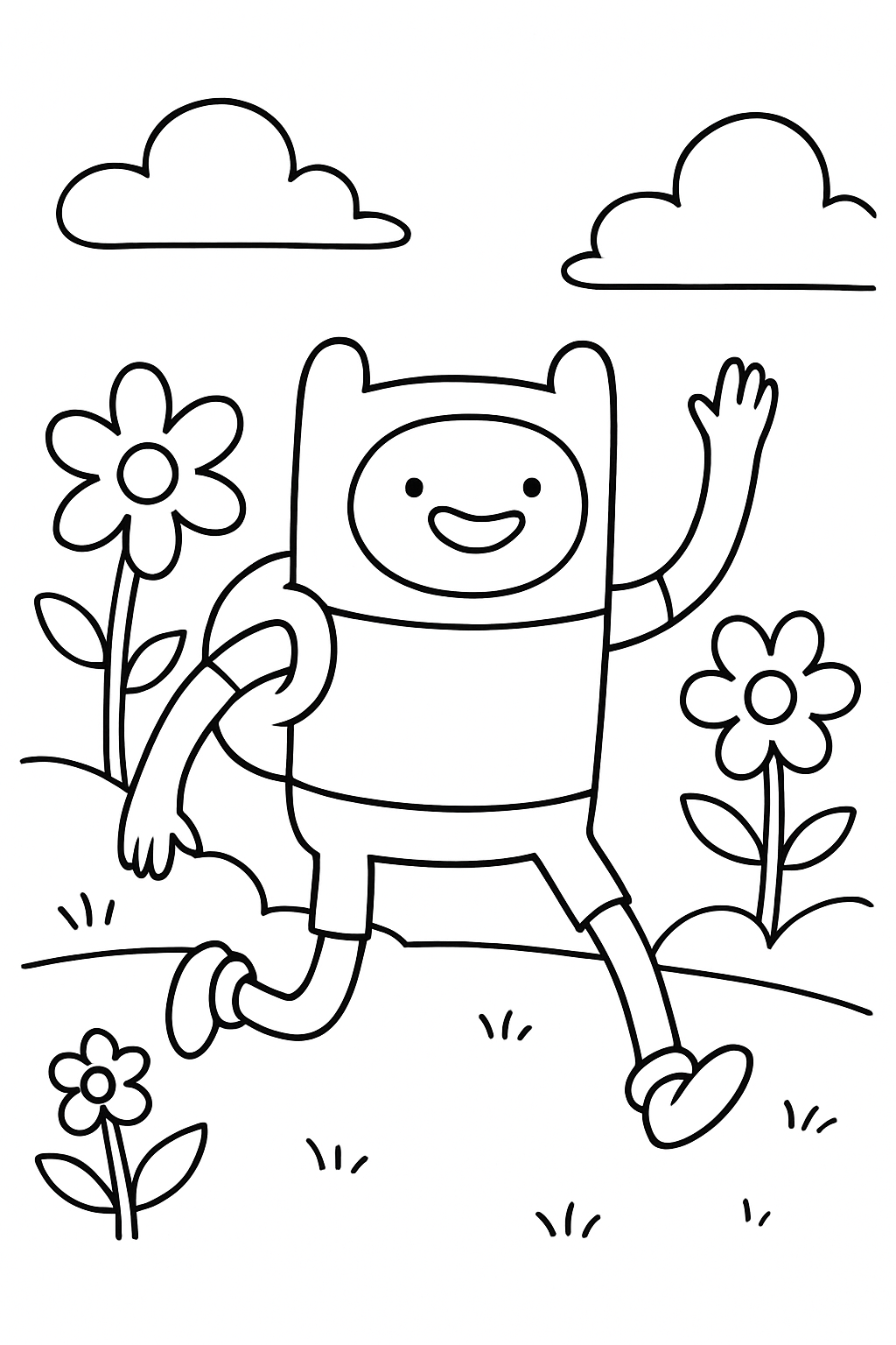 A Hora de Aventura para colorir 01