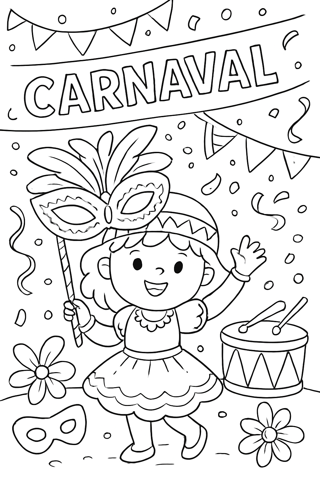 Carnaval para colorir 15