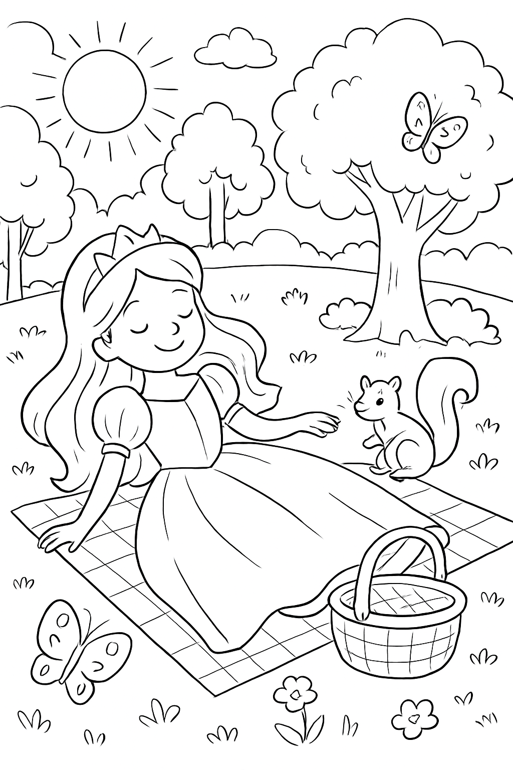 Bela Adormecida para colorir 03