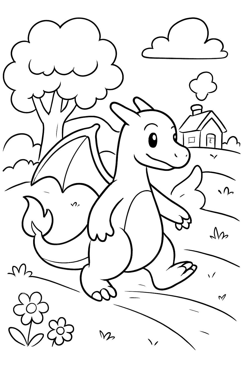 Charizard para colorir 11